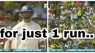 Rahul dravid gets standing avation from Australians for just one run...