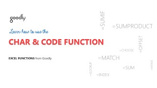 CHAR AND CODE Functions in Excel