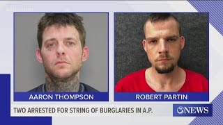 Two suspects arrested following crimes in Aransas Pass