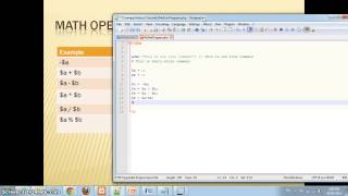 PHP Tutorial - Math Operators