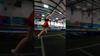 INCREDIBLE HEIGHT \u0026 TECHNIQUE! LayOut! 🤩👏🏽✨ #tumbling