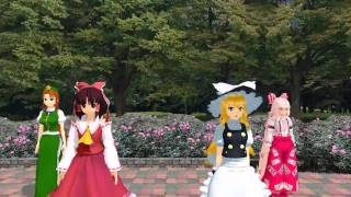 【MMD】teikoku kagekidan / touhou all stars [touhou MMD]