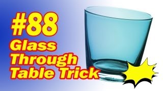 Glass Through Table Trick - Learn How To Use Misdirection in Magic Tricks