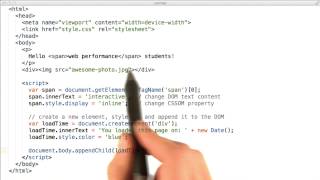 JavaScript and the CRP - Website Performance Optimization