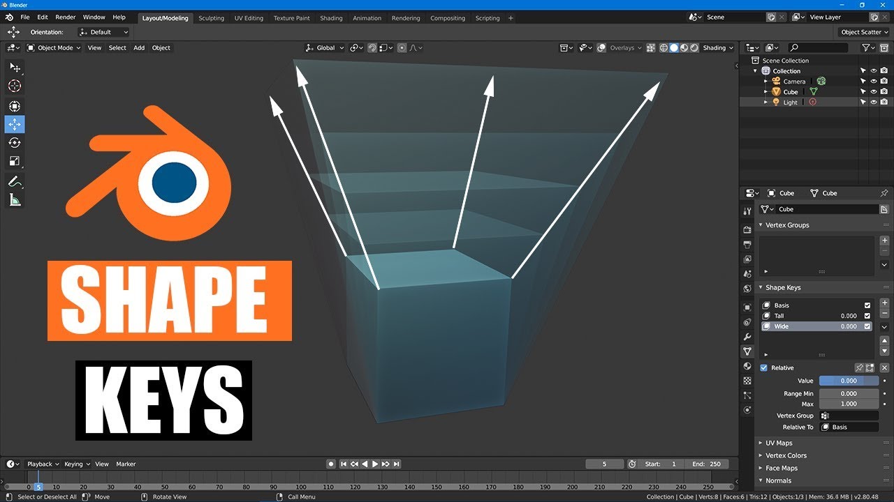 Blender Shape Keys - Morph Between Different Shapes - YouTube