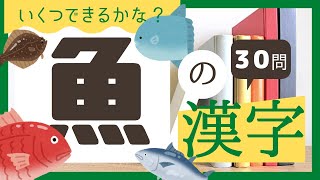 【目指せ全問正解】「魚」の漢字クイズ【初級～難読漢字】