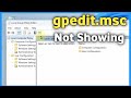 Fix gpedit.msc windows 11 missing | gpedit not found in windows 11