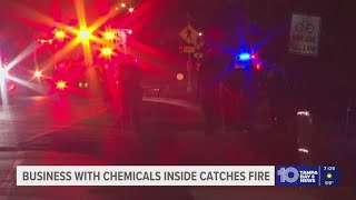 Evacuation order lifted after Pinellas Park business with hazardous materials catches fire