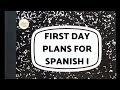 Back to School in your Spanish Class| Lesson Plans for First Day of Spanish Class