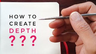 How to Create Depth? ~ Watercolor Painting Timelapse Tutorial for beginners step by step