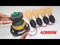 Amazing Technology 42000W Free Energy Generator By 220V Speaker Magnet At Home