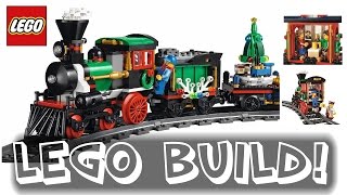 Lego Winter Holiday Train 10254 | Time-lapse Build / Unboxing & Review!