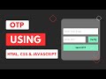Email OTP Setup with HTML, CSS, and JavaScript