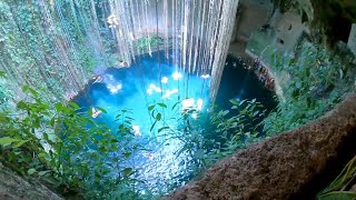 Cenote Ik Kil Swim in the Yucatan, Mexico