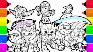 Paw Patrol : Mighty Pups Coloring Pages for Kids