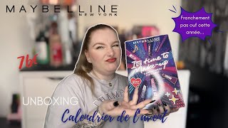 UNBOXING | Calendrier de l'avent MAYBELLINE ! (Le même que l'année dernière ?!)