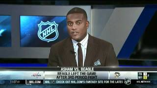 Kevin Weekes Analysis of Arron Asham's Actions