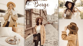 BEIGE – Lightroom Preset | Warm Tones Presets | Soft Presets for Instagram | Best Lightroom Presets