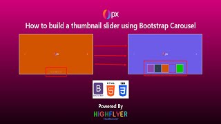 How to Build a Thumbnail Slider Using Bootstrap Carousel | Bootstrap Tutorial | Bootstrap Course