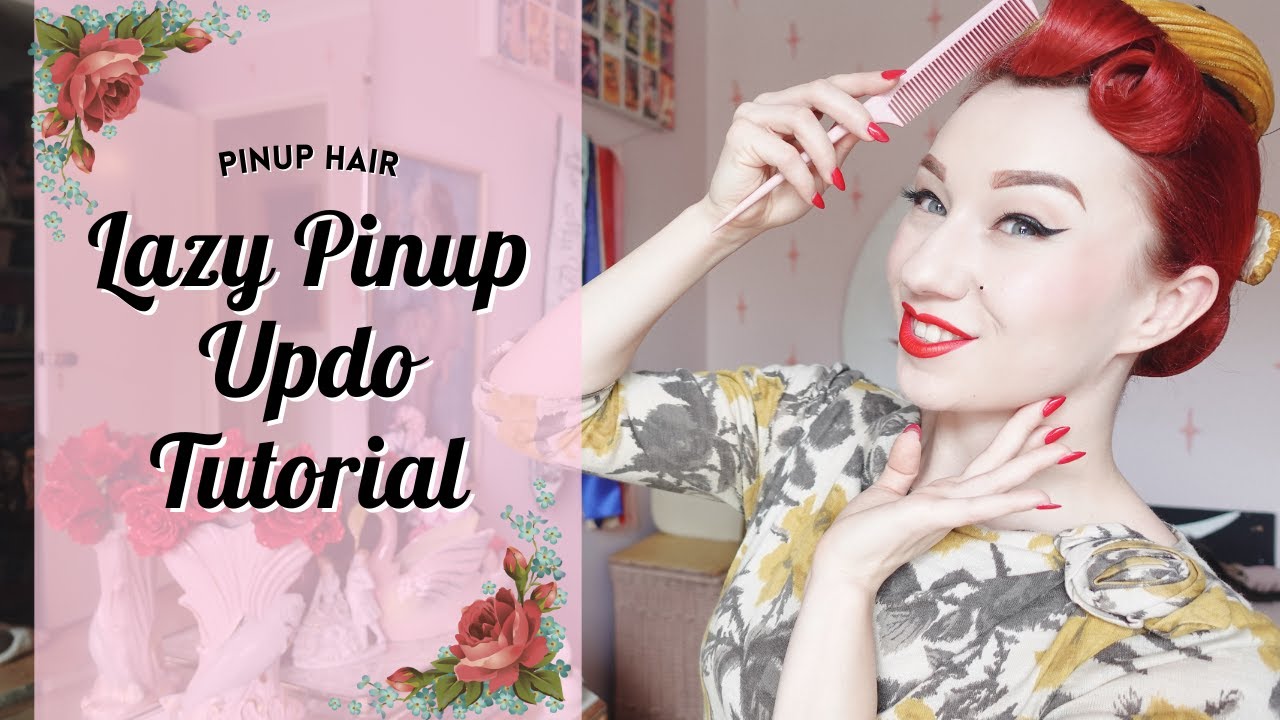 Lazy Pinup Updo Hair Tutorial Youtube