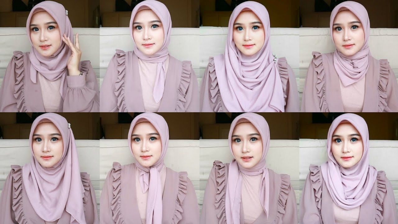 12 Style Tutorial Hijab Segi Empat Simple Untuk Sehari-hari ...