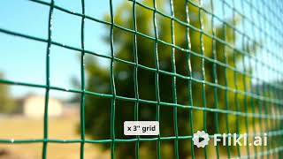 Review Amazon Fencer wire 16 gauge green vinyl coated welded wire mesh a durable outdoor solution.