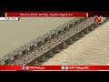 aerial view of prakasam barrage flood water floods in vijayawada ntv