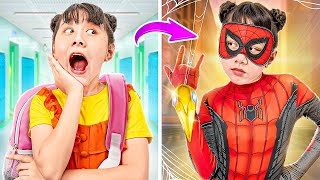 Baby Doll Becomes Spiderman! Don't Be A Bully, Baby Doll! - Stories About Baby Doll