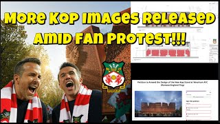 Wrexham AFC Kop Stand MORE Plans Revealed –Fans Protest English Flag