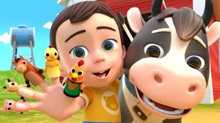 Finger Family Animals Song (Farm Version) | Lalafun Nursery Rhymes & Kids Songs