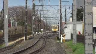 西武新101系261Fから作業員が途中降車／武蔵大和＠SONY DSC-WX10