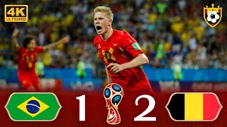 ملخص مباراة "بلجيكا (2-1) البرازيل" 🔥 ● مباراة نارية 💥🌟 ❯ كأس العالم 🇷🇺 روسيا  [2018] 🌍 | FHD