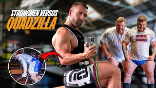 Strongmen Take On Quadzilla's BRUTAL SQUAT CHALLENGE