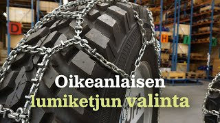 Miten valitaan oikea lumiketju