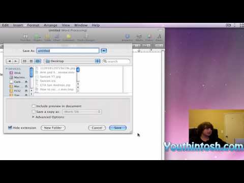 Save a file in a specific location in Mac os X Save a file in a specific location in Mac os X