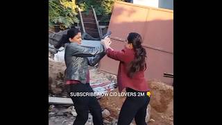 Cid Purvi and Shreya 😱❤️ Fighting new Shooting Video 2023| Cid All Officers new BTS Videos 2023|