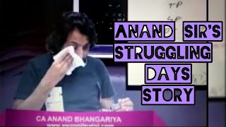 Anand sir CRY while telling his struggling days story | @AnandBhangariyaAccounts | #motivationalvideo |
