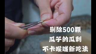 强行剥完380颗瓜子，再残忍拔掉瓜刺，无伤吃瓜子