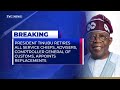 President Tinubu Retires All Service Chiefs, Advisers, Others