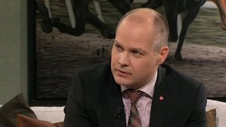 Justitieministern svarar på brottsoffrens kritik - Malou Efter tio (TV4)