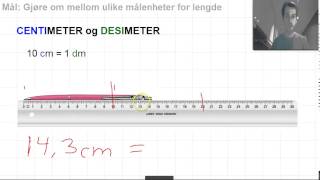 Måling 5-2 - Sammenhengen mellom m, dm, cm, mm og km