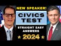 1 to 100 Fast Civics Test 2024, US Citizenship Questions/Answers w/ New Speaker, Ciudadania