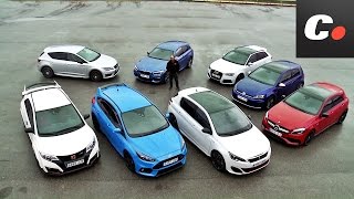 Ford Focus RS, Mercedes-AMG A45, Audi RS3, VW Golf R, Honda Civic Type R... | Comparativa Hot Hatch