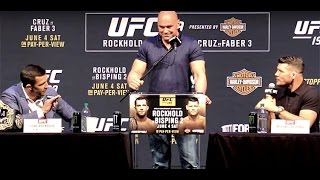 Luke Rockhold and Michael Bisping Trash Talk Hits a Fever Pitch at UFC 199 Presser