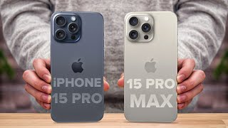 iPhone 15 Pro Vs iPhone 15 Pro Max