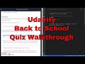 Udacity - Back to School Quiz Walkthrough - JavaScript