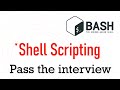 Zero to Pass Interview: Shell Scripting