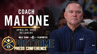 Coach Malone  Post Game Five Press Conference vs. Lakers 🎙