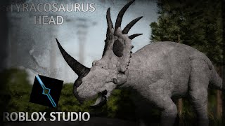 How to Make Styracosaurus Head - ROBLOX STUDIO - SPHERE MODELING