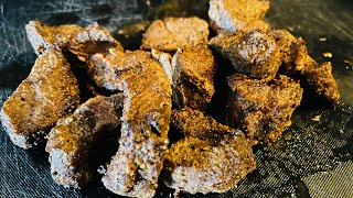 Venison backstrap nuggets in the air fryer. Venison backstrap. Quick easy venison